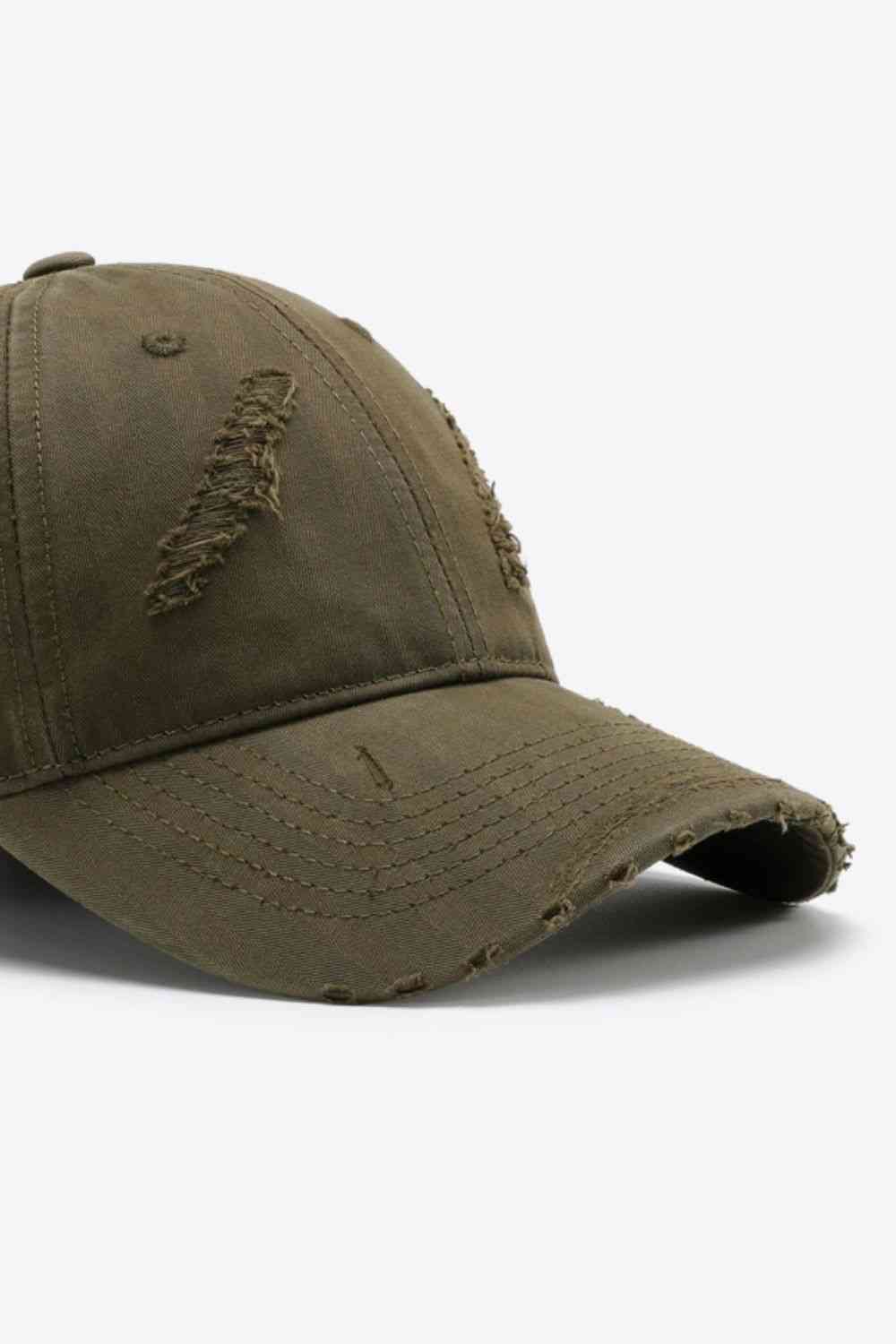 Distressed Adjustable Baseball Cap