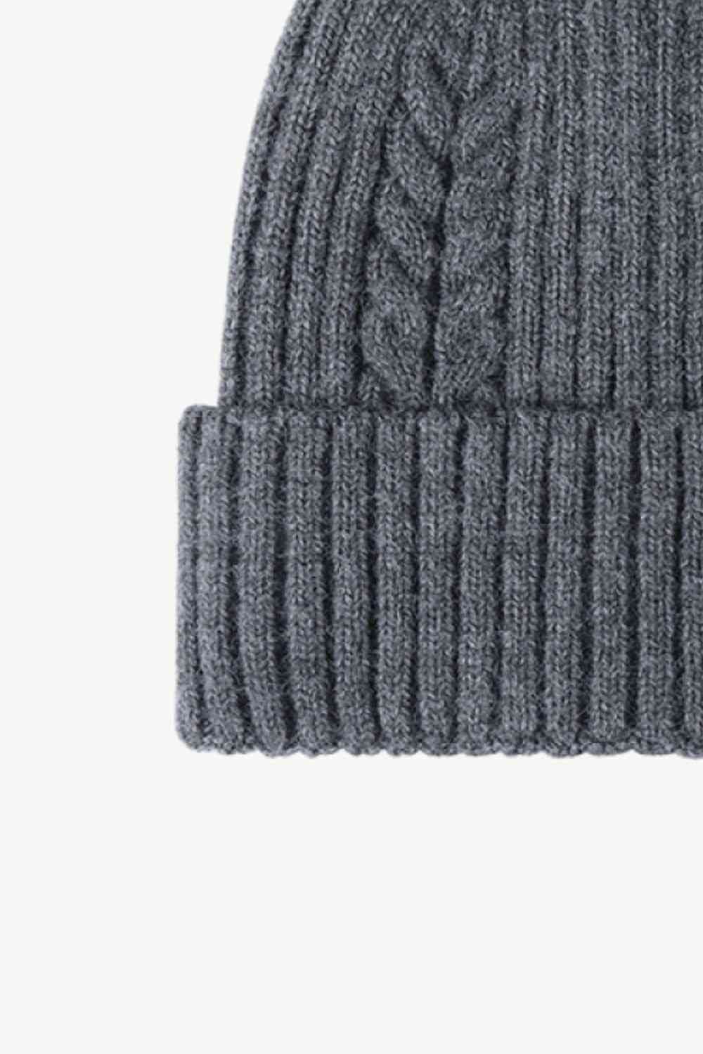 Cable-Knit Cuff Beanie